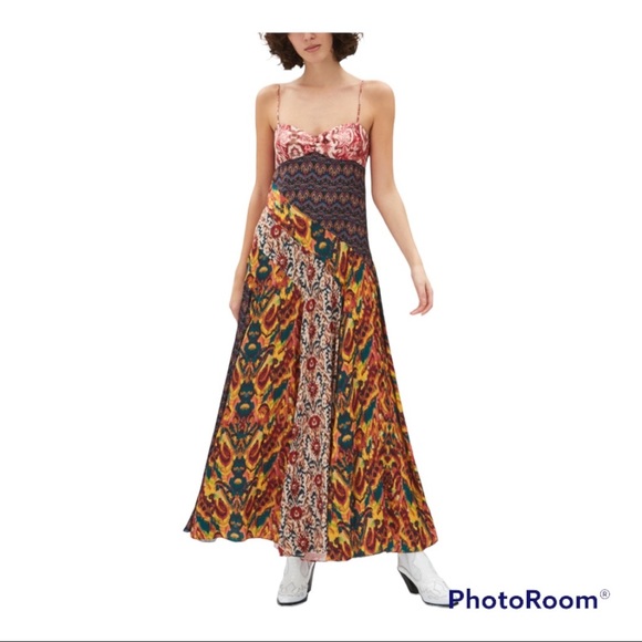 Free People x Revolve Holiday Herro Printed Maxi Dress; Brand new w/tag - Picture 3 of 8